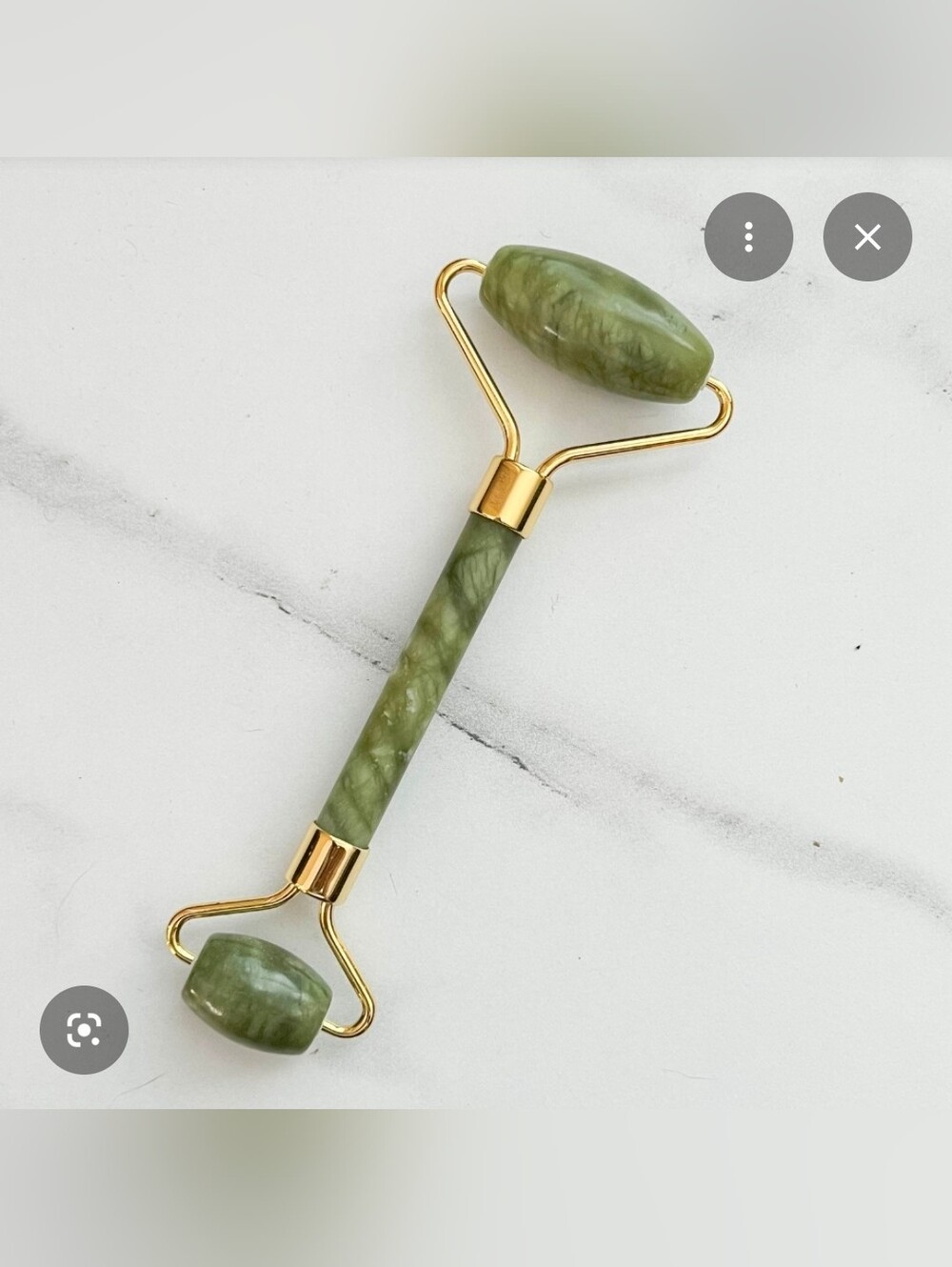 Green Jade Dual-Ended Facial Roller - BNIB